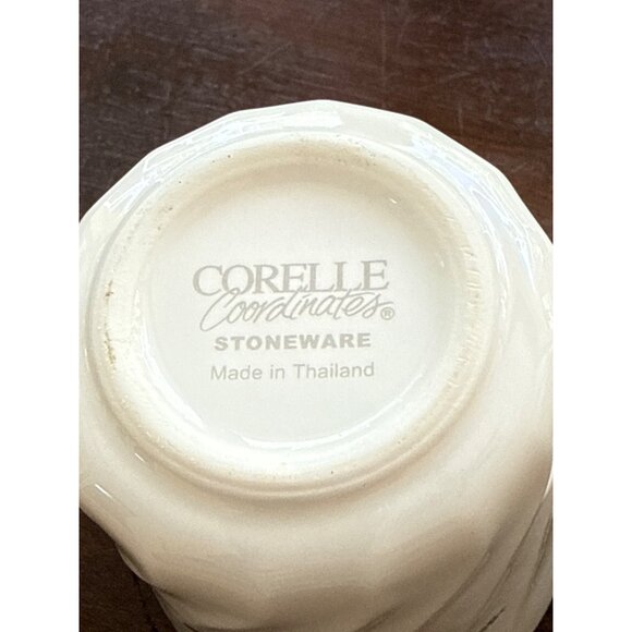 Corelle Coordinates Stoneware Cup & Saucer Set Of 8- 4 Each Chutney Design #2 - Picture 6 of 9